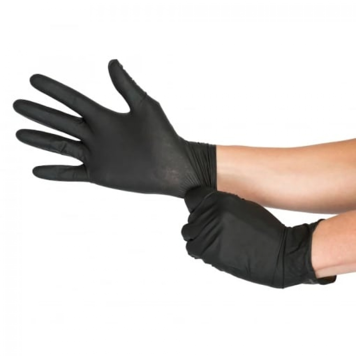Manusi nitril SAFIR negre 100buc/cutie