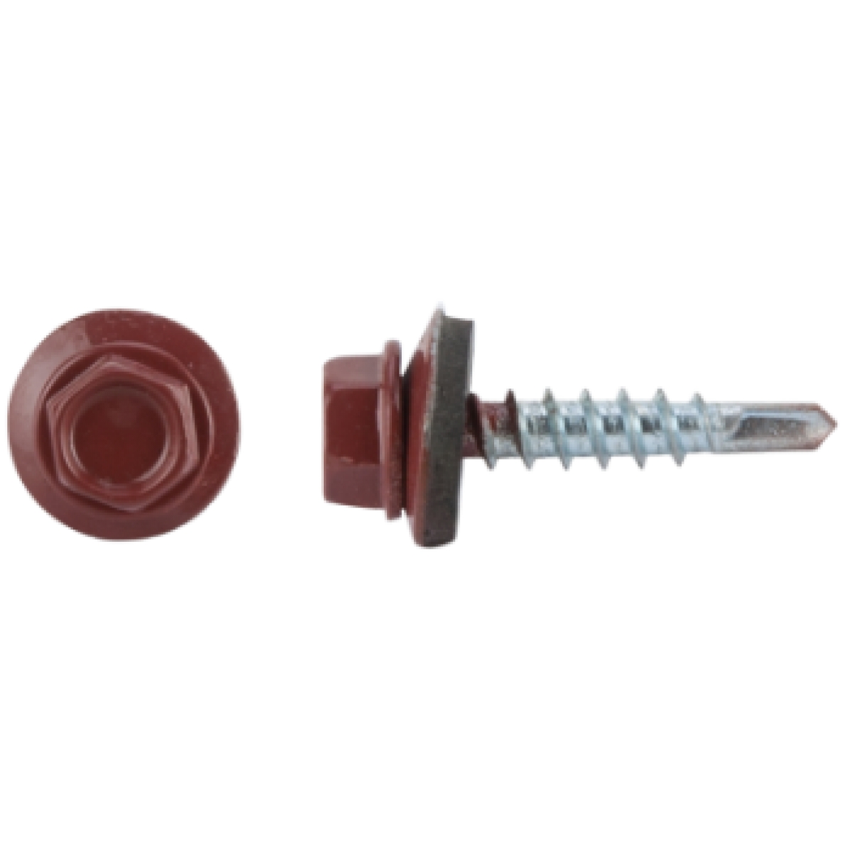 Surub Autoforant Maro cu Varf Normal Filet pentru Metal si Saiba 50buc 4.8x29