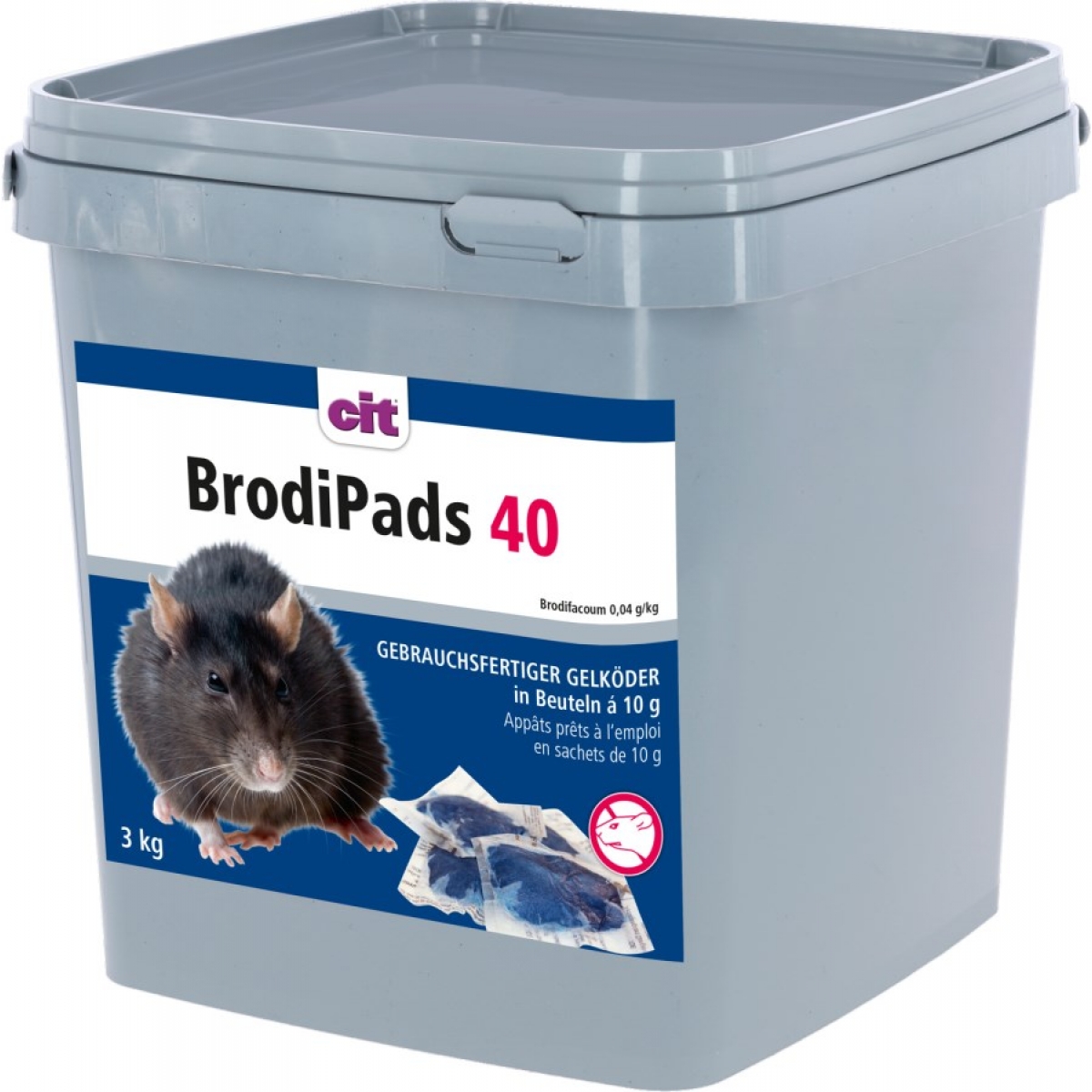 Momeala soareci BrodiPads 40, 3kg 