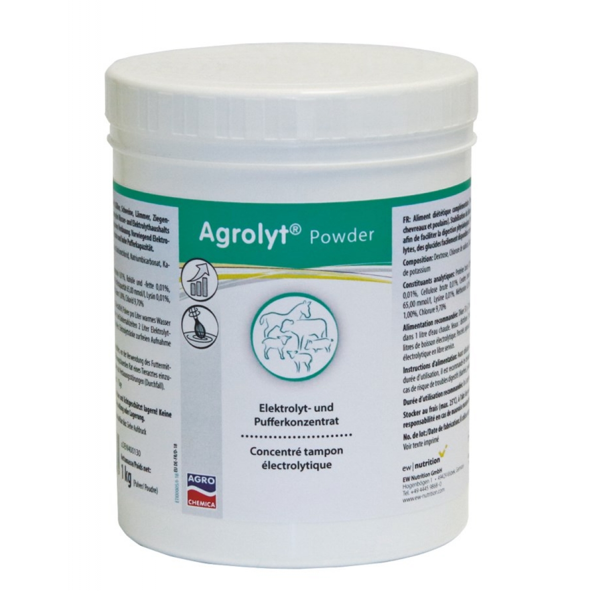 Concentrat de electroliti  pentru vitei, porci, miei si manji Agrolyt® 