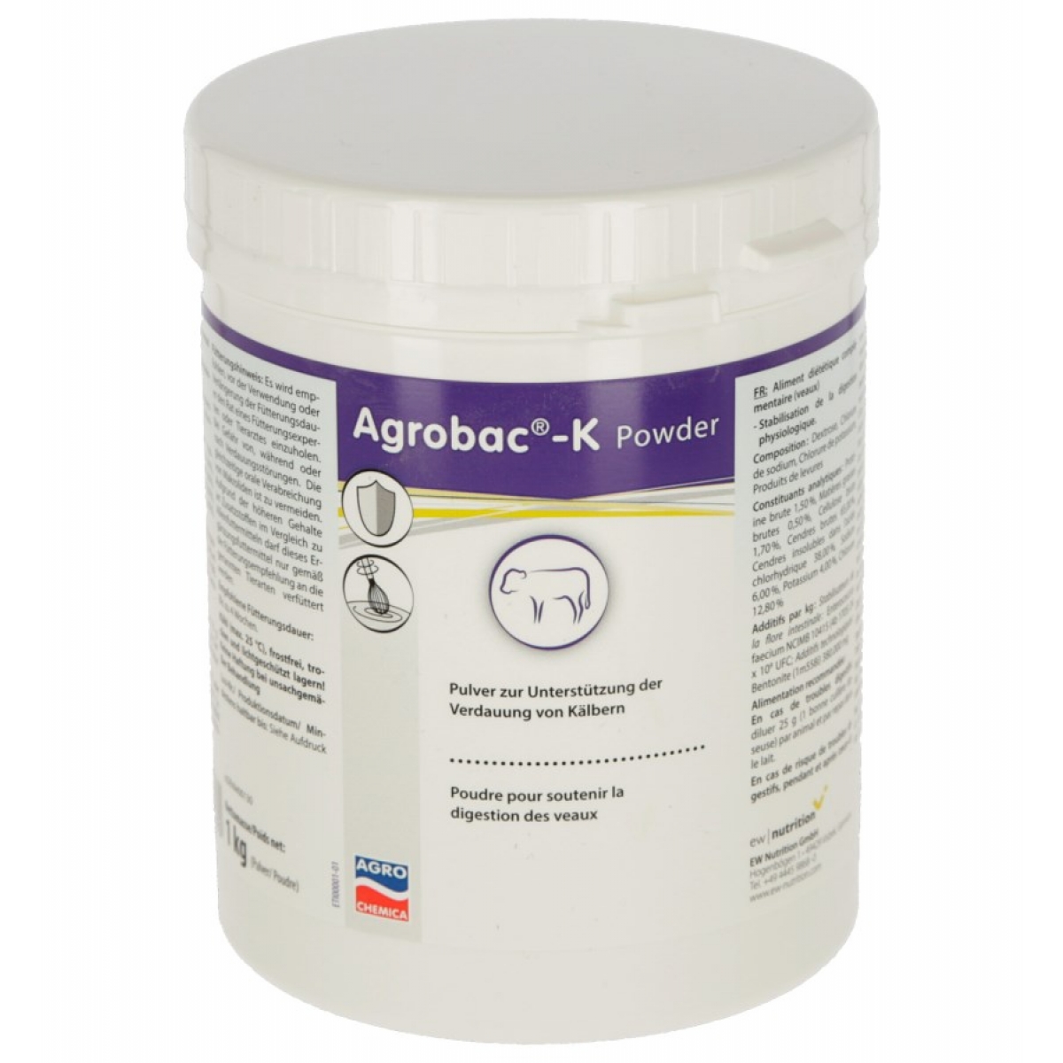 Pulbere impotriva diareei bogata in electroliti Agrobac®-K 1kg