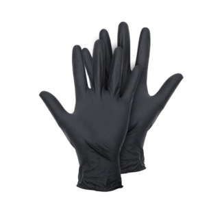 Manusi nitril KID-MAN negre 100bucati/cutie 