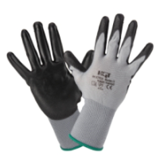 Manusi PU tricotate negre M 11