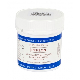 Ata de sutura Perlon marimea 3